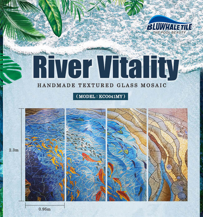 Handmade glass mosaic art tiles_river vitality.jpg