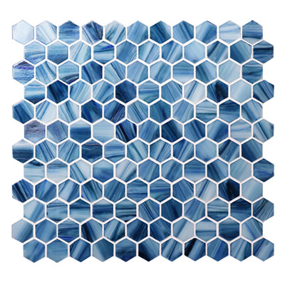 25x25mm textured glass hex tile mosaics.jpg
