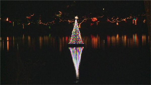 floating tree for christmas pool party decorations ideas.jpg