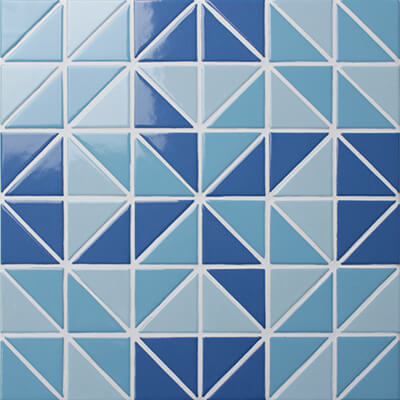 Santorini blossom blue 2” porcelain triangle mosaic tile TR-SA-BL.jpg