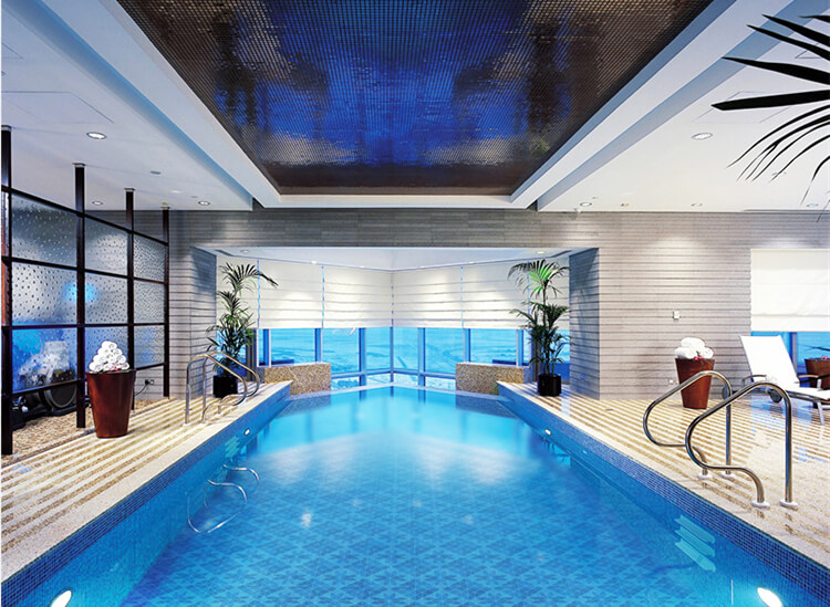 indoor swimming pool with geometric mosaic triangle glass.jpg