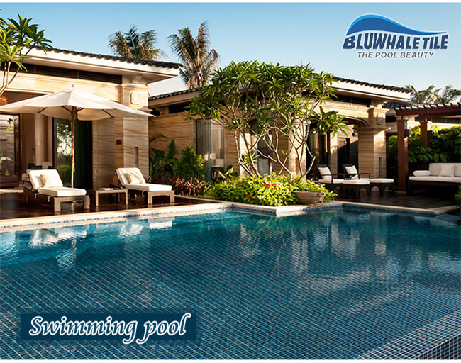 villa outdoor pool with blue pool mosaic tiles.jpg