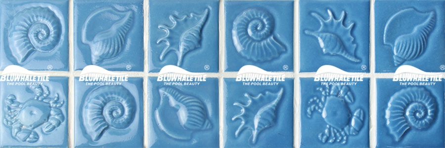 blue wholesale pool waterline tile