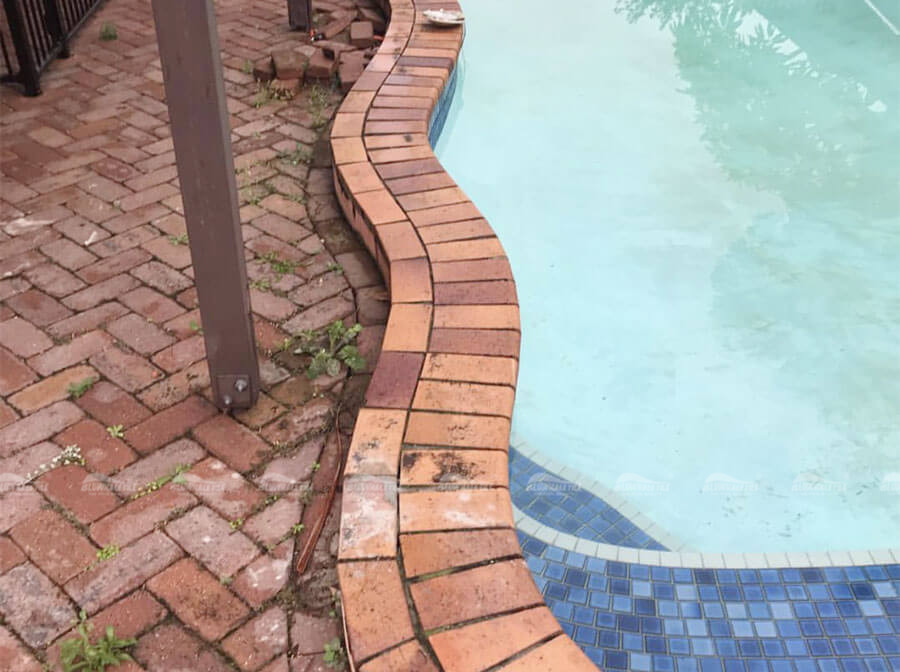 paver pool decking