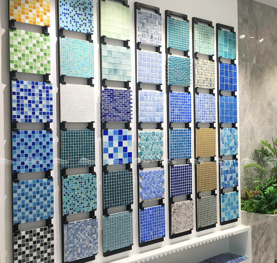 porcelain swimming pool mosaic tiles