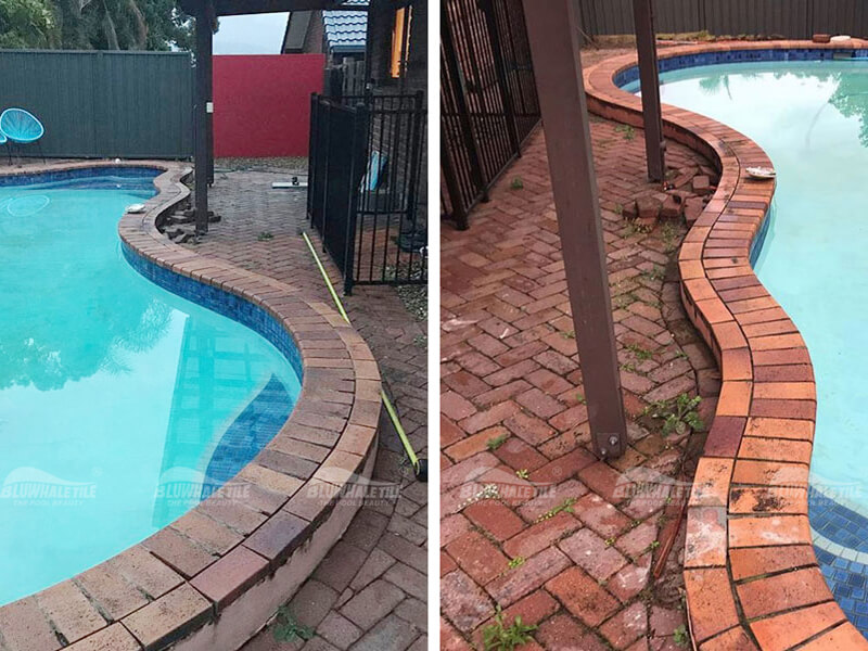 The Previous Swimming Pool With Old Stone Pavers