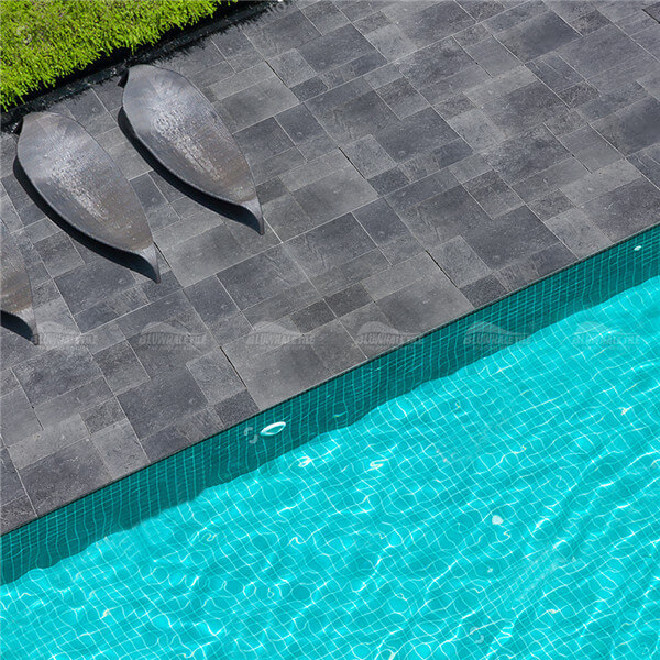 cheap limestone tile by swimming pool tile supplier