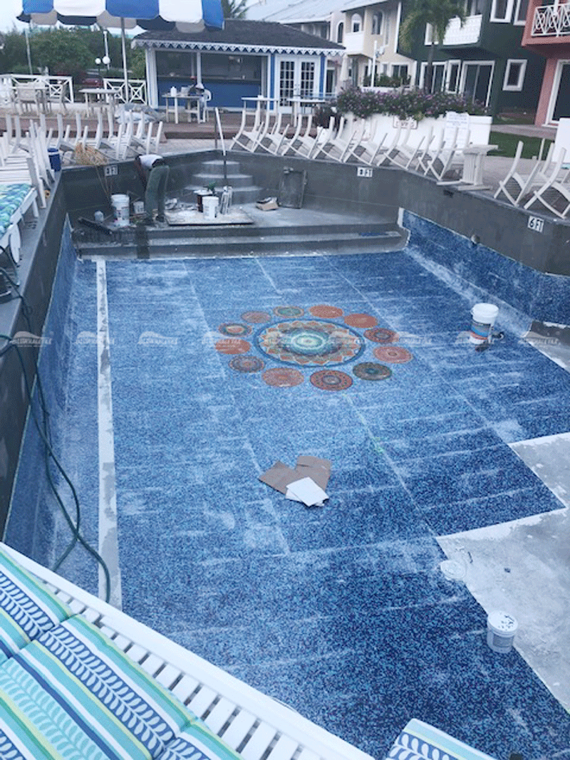 mosaic art supply for swimming pool