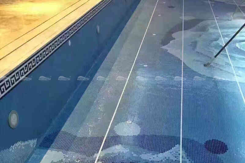 best tile for pool waterline
