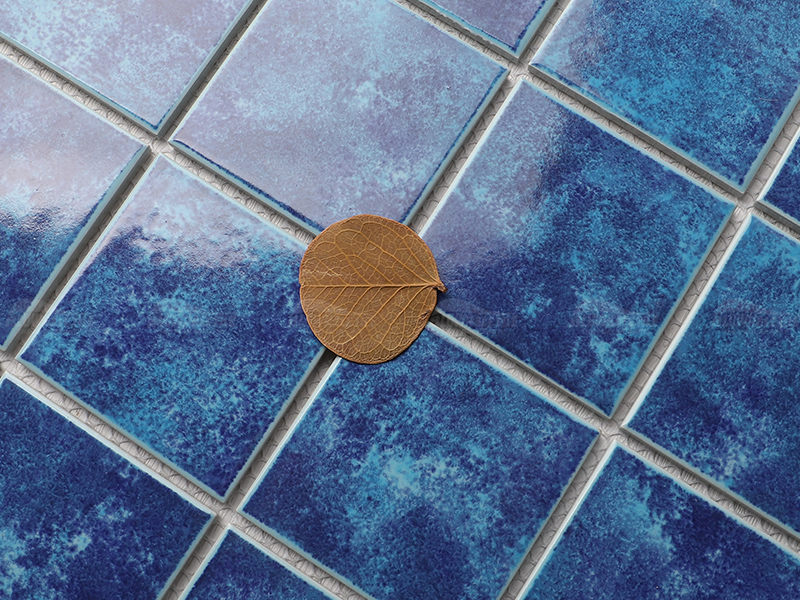 inkjet blue swimming pool tile