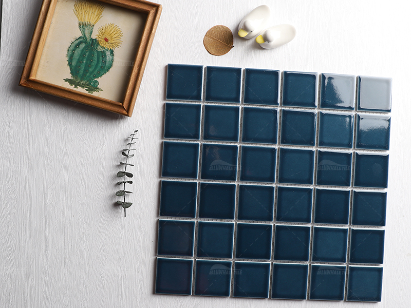 dark blue pool tile for project
