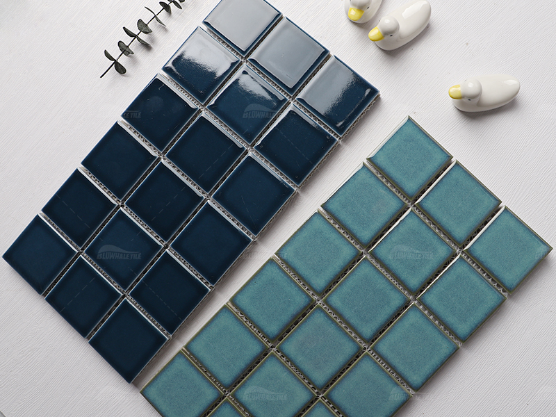 glossy glazed finish mosaic tile