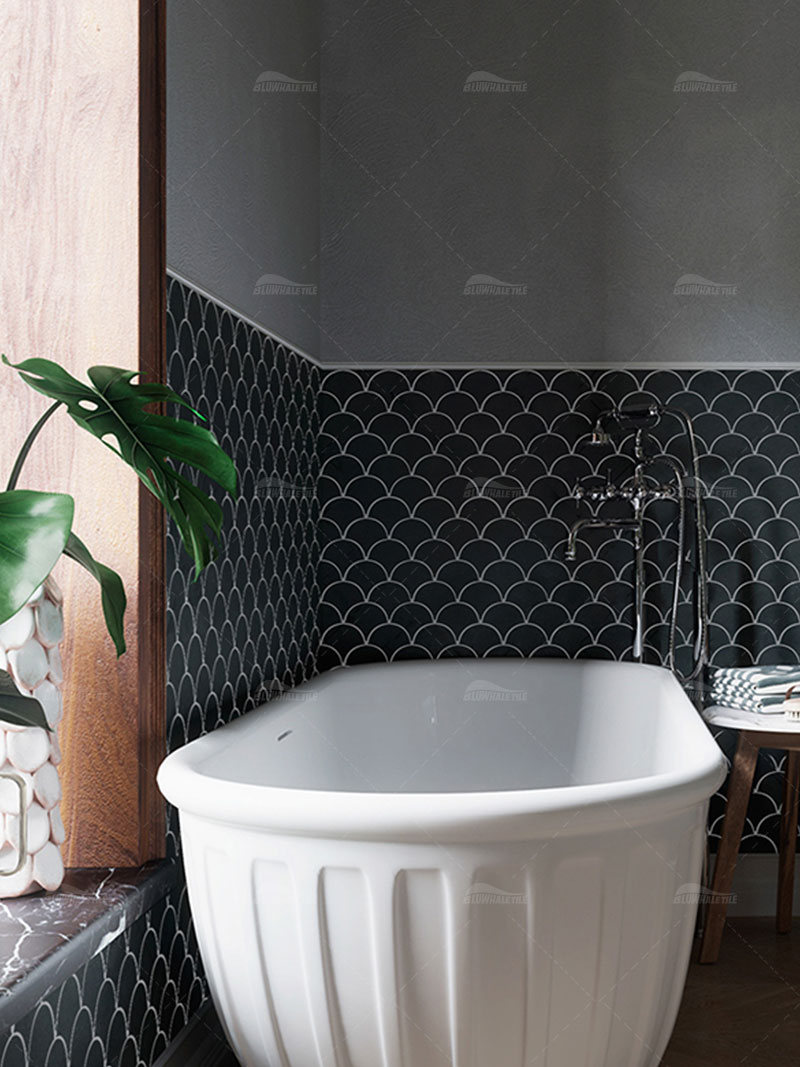 13 black fish scale bathroom wall tile.jpg