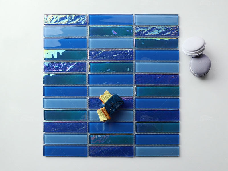 glass pool tile for project