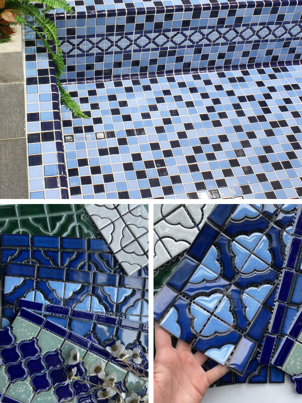 the best pool waterline at Bluwhale Tile