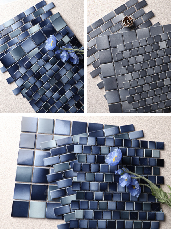 gradient ceramic pool mosaic