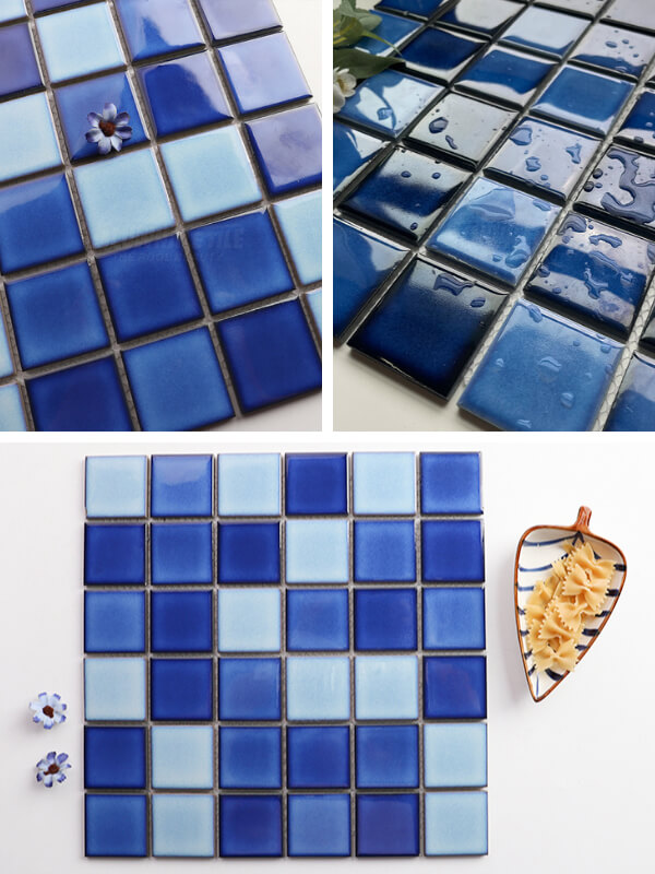 crystal glazed ceramic pool tile
