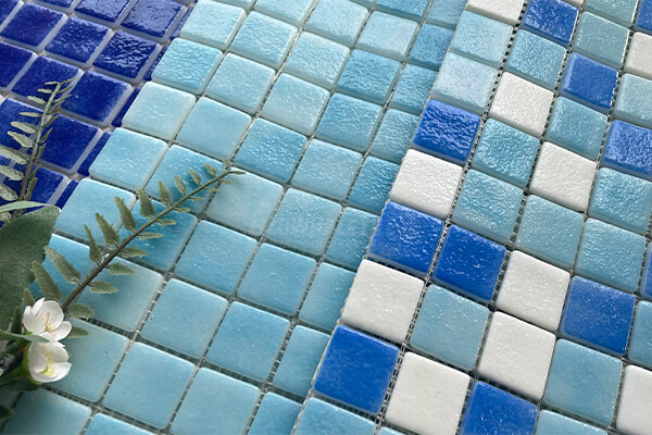 25x25 euro glass mosaic tile for swimming pool