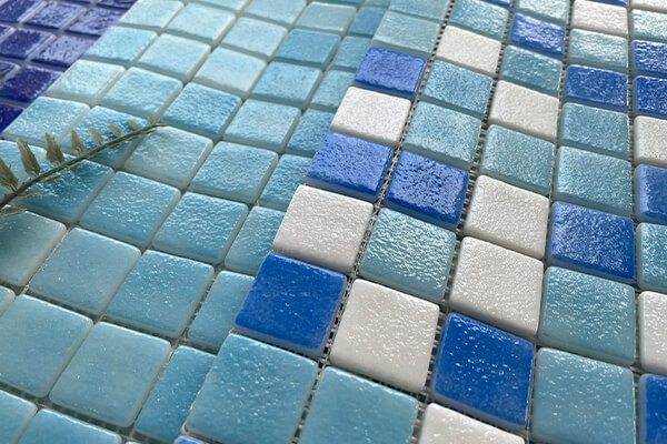 25x25 euro glass swimming pool mosaic tile for bathroom wall