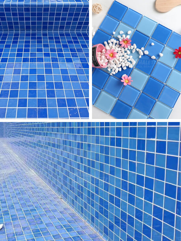 crystal glass mosaic tile for swimming pool