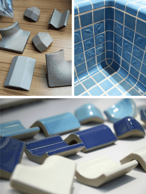 ceramic pool corner tile