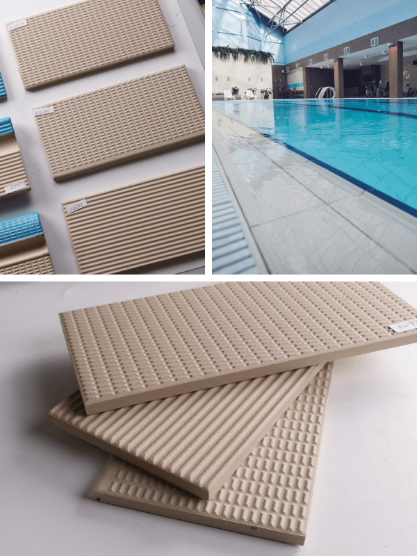 115x240mm ceramic anti slip pool tile