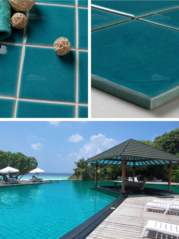 crackle pool tile for pool