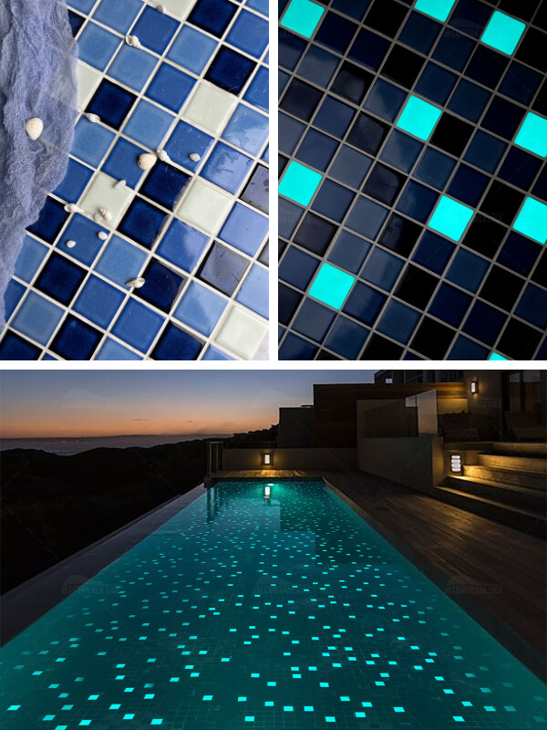 luminous pool tile