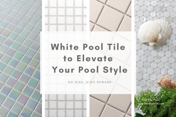 white pool tiles