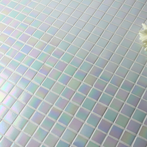 white swimming pool tiles