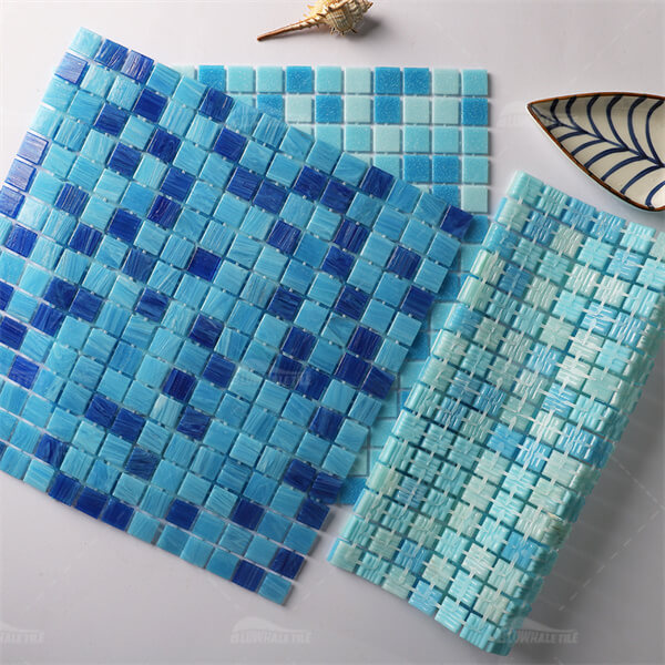 glass pool tile