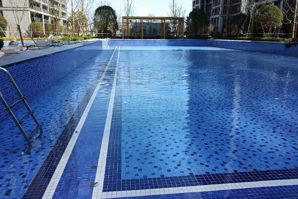 ceramic pool tile for hotel pool project