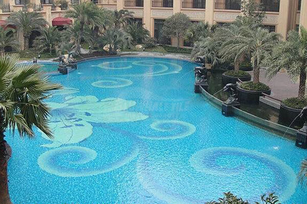 swimming pool mosaic art