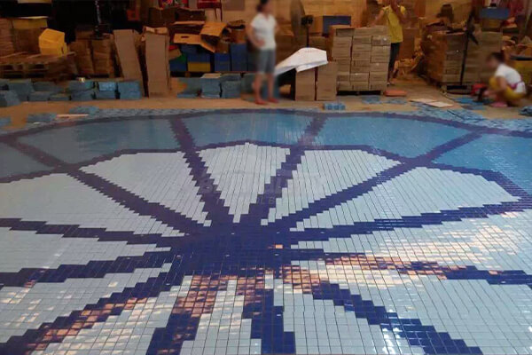 custom pool mosaic art supply