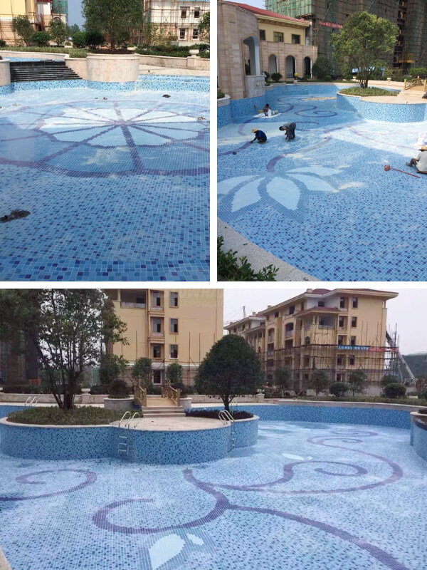 swimming pool mosaic art