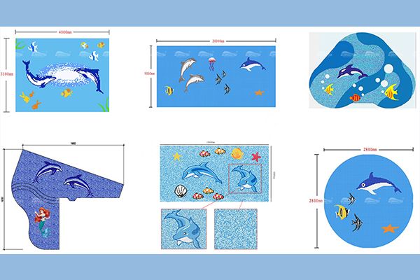 pool mosaic pattern design