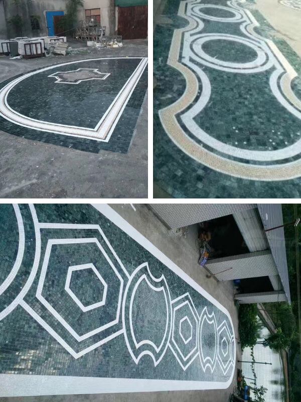 geometric mosaic pattern