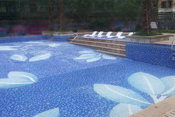 swimming pool mosaic art