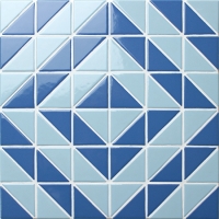 Santorini Time Tunnel TR-SA-TT-Triangle mosaic, Triangle mosaic tile, Triangle mosaic pattern, Pool mosaic tiles