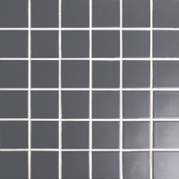 48x48mm Square Matte Porcelain Black BCK301-Mosaic tiles, Ceramic mosaic, Pool tiles for sale