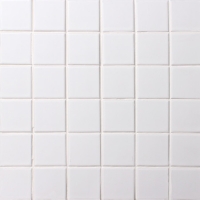 48x48mm Square Matte Porcelain White BCK202-Mosaic tile, Ceramic mosaic, White ceramic mosaic floor tiles