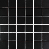 Classic Black Matte BCK101-Tuile mosaïque, Tuile en céramique, Tuile en céramique noire, Tuile mosaïque en céramique décorative