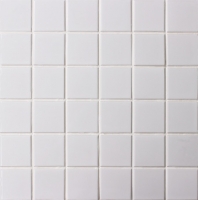 Classic Blanc mat BCK201-Tuile mosaïque, Tuile mosaïque en céramique, Tuile mosaïque blanche pour piscine