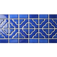 Border Tile Flower Pattern BCZB006-Border tile, Border mosaic tile, Ceramic border tile, Border tile for bathroom