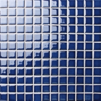 Fambe Bleu Cobalt BCH606-Tuile mosaïque, Tuile mosaïque en céramique, Tuile mosaïque en cristal, Tuile mosiac pour piscine