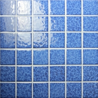 48x48mm Blossom Surface Square Glossy Porcelain Blue BCK621-Mosaic tiles, Ceramic mosaic, Pool mosaic prices