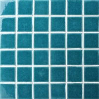 48x48mm Ice Crackle Surface Square Glossy Porcelain Blue BCK714-Pool tile, Pool mosaic, Ceramic mosaic, Ceramic mosaic tile cheap 