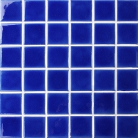 48x48 Ice Crackle Surface Square Glossy Porcelain Cobalt Blue BCK646-Mosaic tile, Ceramic mosaic, Crackle mosaic ceramic tiles, mosaic tile for pool