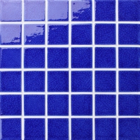 Crackle azul congelado BCK657-Mosaico para piscina, Mosaico cerâmico, Azulejo mosaico cerâmico vitrificado