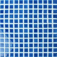 23x23mm Heavy Ice Crackle Surface Square Glossy Porcelain Blue BCH604-Mosaic tile, Crackle ceramic tile mosaic, Bue swimming pool tile